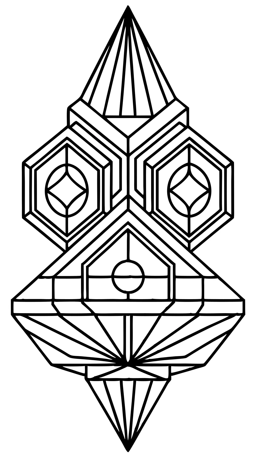 coloring pages of 3d